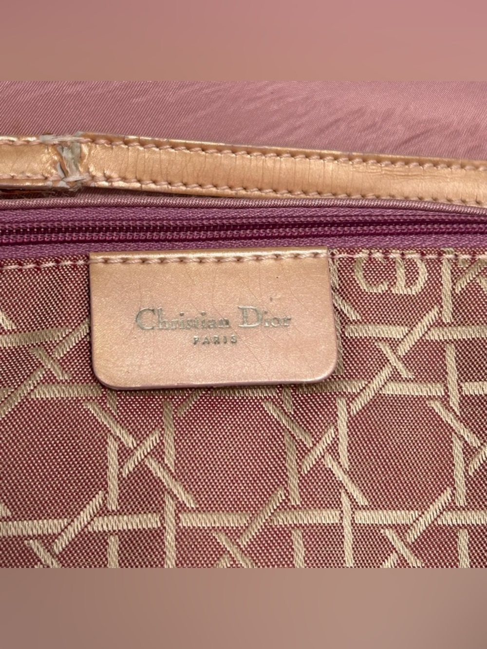 Christian Dior Pink Malice Nylon Shoulder
Bag Vintage - Picture 11 of 16